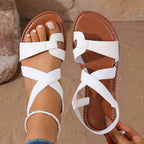 Damen Sommerliche Freizeitsandalen mit verstellbaren Riemen und ergonomischer Sohle R&B