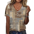 Damen Glitzernde V-Pullover Bluse
