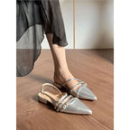Damen Slingback Ballerinas mit dekorativen Riemchen R&B