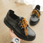 Damen Modische Schnürschuhe mit rutschfester Sohle und stabiler Bauweise