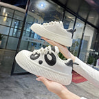 Damen Sneakers mit einzigartigem Panda-Design und rutschfester Sohle R&B