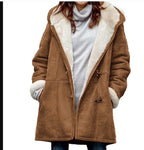 R&B | Damen Vintage Winterjacke mit warmer Fütterung und Schnallen