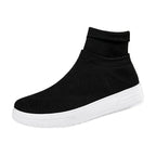 Damen Sportliche Stricksneaker mit elastischem Knöchelschutz und rutschfestem Profil R&B