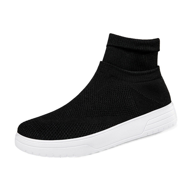Damen Sportliche Stricksneaker mit elastischem Knöchelschutz und rutschfestem Profil R&B
