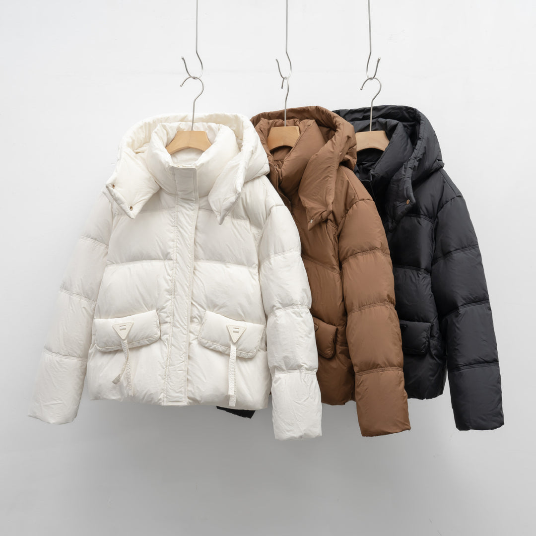 Damen Isolierte Steppjacke mit praktischen Taschen und Kapuze R&B