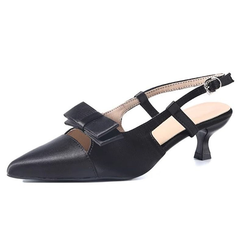 Damen Slingback-Pumps mit eleganter Schleifen-Detail R&B