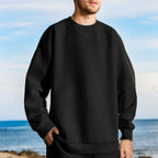 Herren Oversized Sweatshirt mit strukturiertem Design und praktischen Seitentaschen R&B