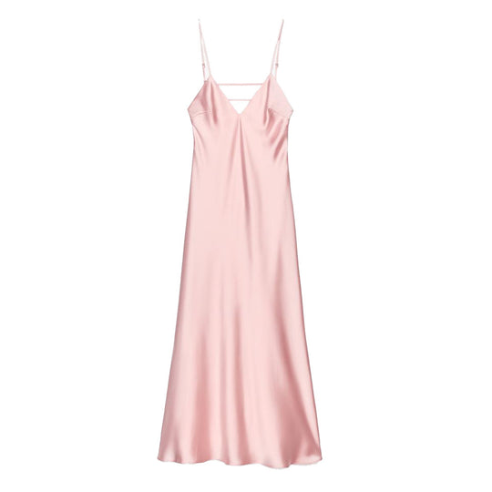 Damen Sommerliches Spaghettiträgerkleid mit schmeichelndem Schnitt und fließendem Stoff R&B