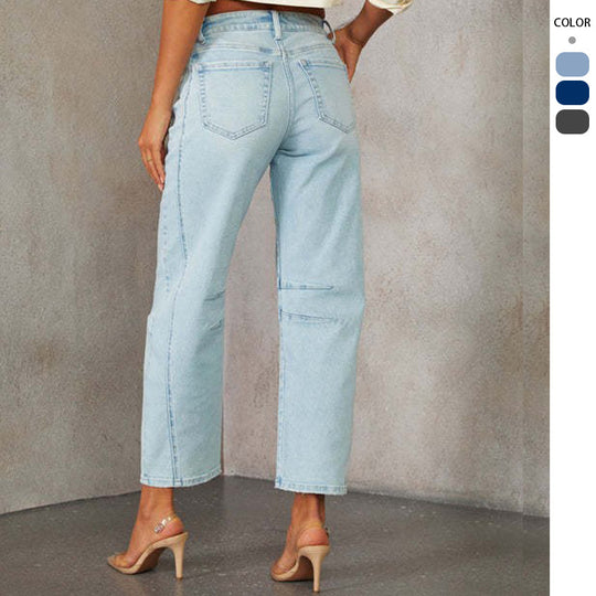 Damen Hochtaillierte Mom-Jeans mit einzigartigem Schnitt R&B