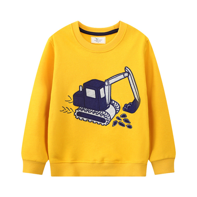 Unisex Sweatshirt mit lustigem Bagger-Design R&B