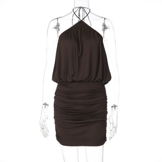 Damen Wickelkleid mit gerafftem Design R&B