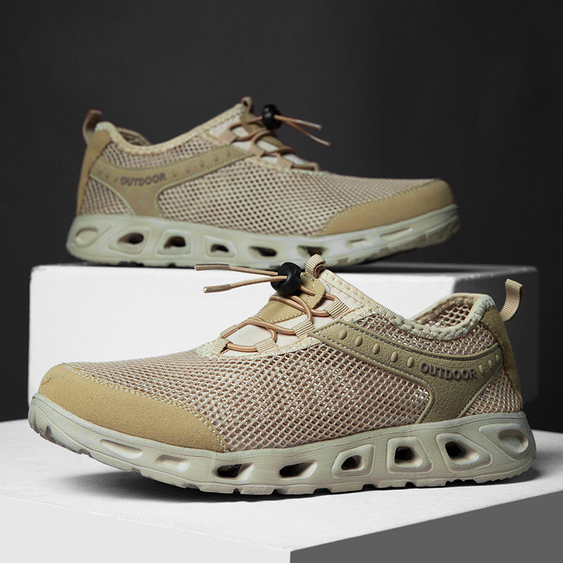 Damen Outdoor-Sneaker mit atmungsaktivem Mesh und rutschfester Sohle R&B