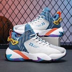 Damen Hochgeschnürte Sport Sneakers mit stoßdämpfendem Design und stylishem Obermaterial R&B