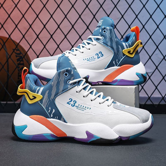 Damen Hochgeschnürte Sport Sneakers mit stoßdämpfendem Design und stylishem Obermaterial R&B