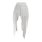 Damen Maxi-Skirt mit fließendem Chiffon und asymmetrischem Schnitt R&B