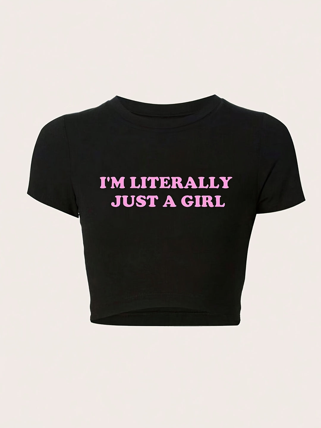 Damen Crop-T-Shirt mit fröhlichem Kirschmotiv R&B