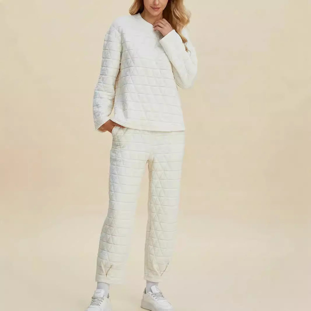 Damen Quilted Lounge-Set R&B