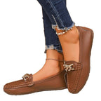 Damen Mokassin-Schlüpfschuhe mit dekorativer Applikation R&B