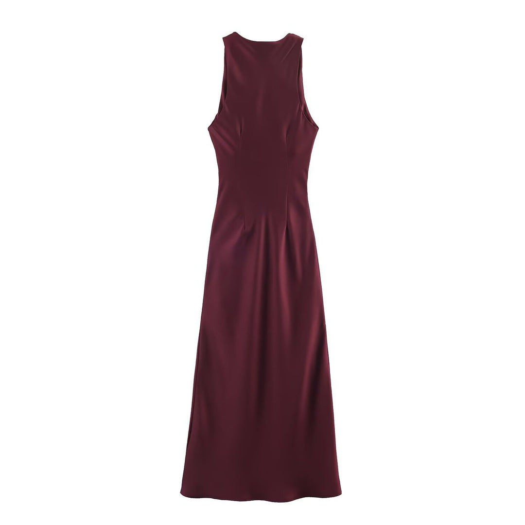 Damen elegantes Sommerkleid mit fließendem Schnitt und charmanten Rüschendetails R&B