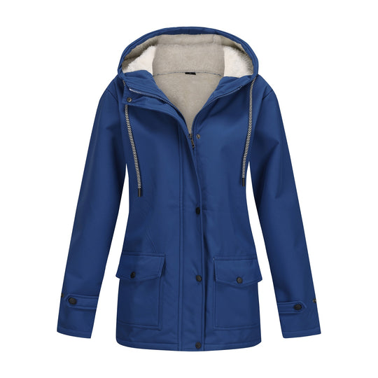 Damen Kapuzenjacke mit weichem Fleece-Futter R&B