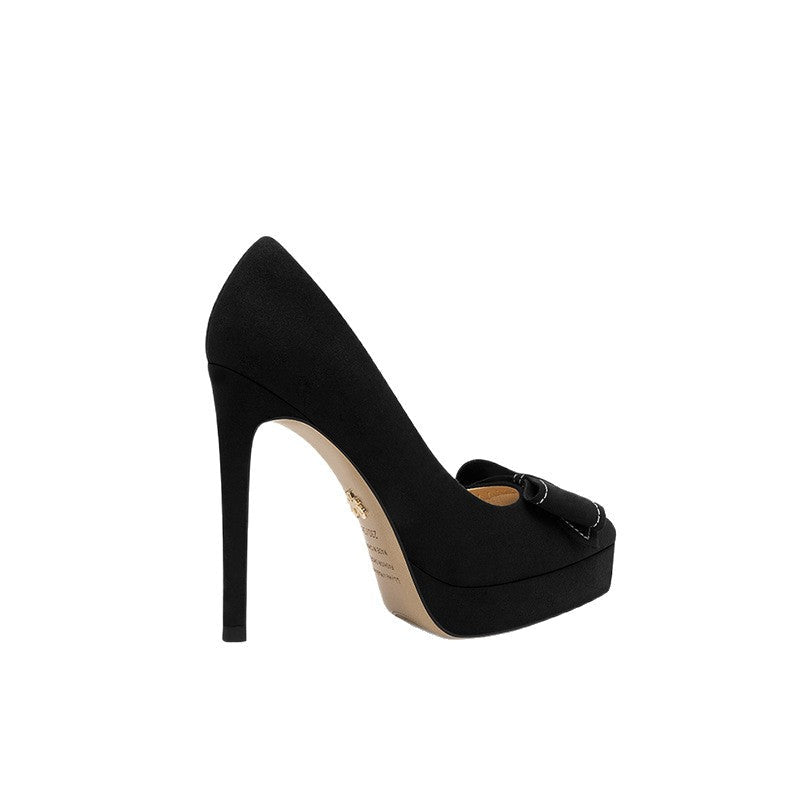 Damen High Heel Pumps mit eleganter Schleifenapplikation R&B