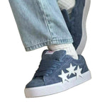 Damen Sneakers mit stylischen Sternen-Applikationen R&B