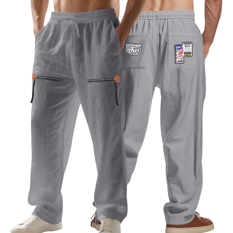 Herren Cargo-Hose mit multifunktionalen Taschen und elastischem Bund R&B