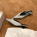 Damen Slingback-Pumps mit stilvollem Perlendetail und elegantem Design