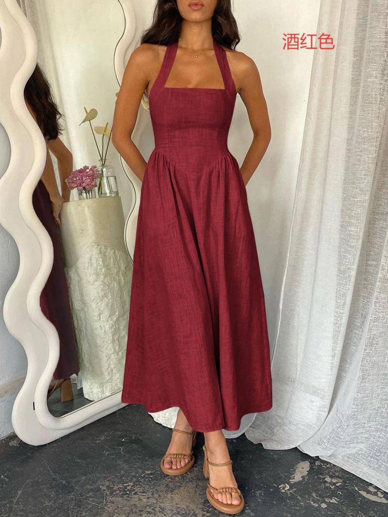 Damen Maxikleid mit sommerlichem Schnitt und süßen Spaghettiträgern R&B