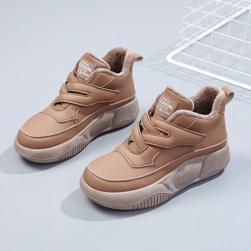 Damen hochgeschnittene Freizeitschuhe mit praktischen Klettverschlüssen R&B