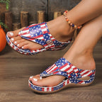 Damen Zehentrenner-Sandalen mit trendy Sternen-Design und komfortablem Fußbett R&B