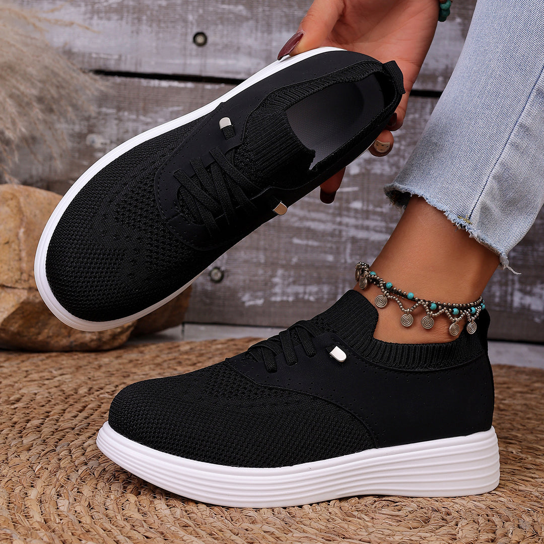 Damen komfortable Sneaker mit atmungsaktivem Obermaterial und flexiblem Fußbett R&B