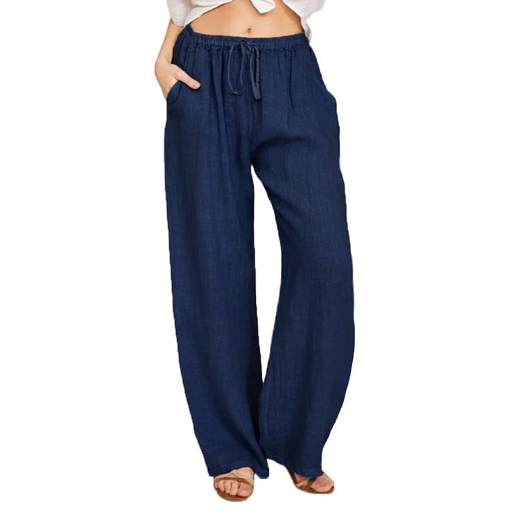Damen bequeme Leinenhose R&B