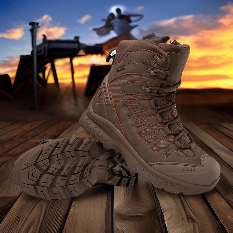 Herren Outdoorschuhe mit hohem Knöchelschutz und rutschfester Sohle R&B