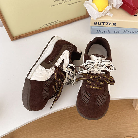 Damen Sneakers im einzigartigen Retro-Design mit hochwertigem Wildleder und atmungsaktiver Mesh-Oberfläche R&B