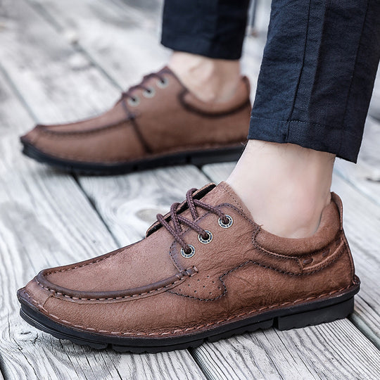 Herren Premium Mokassins mit hochwertigem Leder und rutschfester Sohle R&B