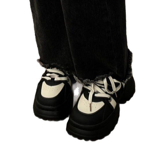 Damen Sportliche Chunky Sneakers mit rutschfester Laufsohle und atmungsaktivem Obermaterial R&B