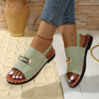 Damen Komfortable Sandalen mit modischem Schnallenverschluss und ergonomischer Fußbettung R&B