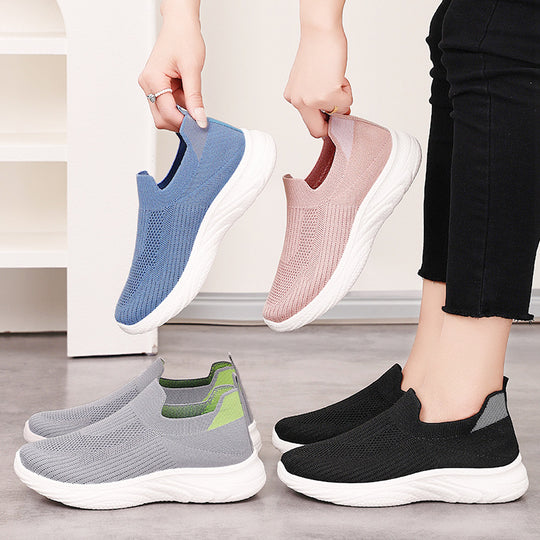 Damen Leichte und atmungsaktive Slip-On Sneakers mit flexibler Sohle R&B