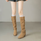 Damen Elegante Stiefel mit modischem Schnallen-Detail R&B