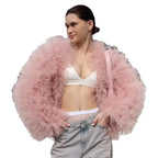 Damen Voluminöse Tülljacke R&B