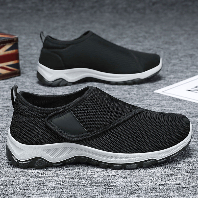 Damen nan atmungsaktive Slip-On Sneaker mit Klettverschluss und gedämpfter EVA-Zwischensohle R&B