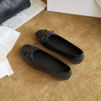 Damen Bequeme Ballerinas mit hochwertiger Stepp-Optik und dekorativer Schleife R&B