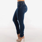 Damen Skinny Jeans mit hohem Komfortbund R&B