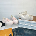 Damen modische Sneakers mit stabiler Plateau-Sohle und praktischem Schnürsystem R&B