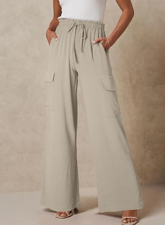 Damen Cargo-Hose aus leichtem Jersey R&B