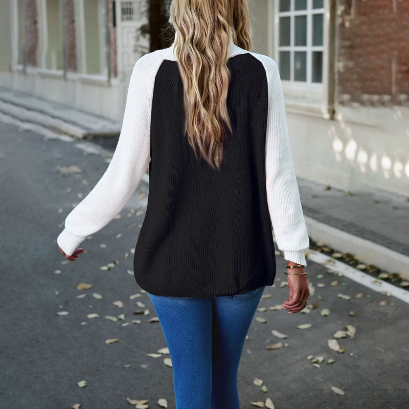 R&B | Pullover in Kontrastfarbe