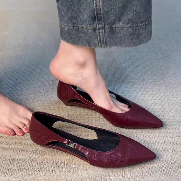Damen Slingback-Ballerinas mit elegantem Cut-Out und bequemer Passform