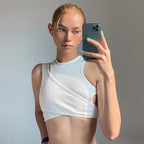 Damen Sportliches Crop-Top R&B