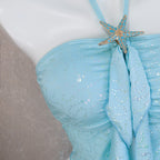 Damen Bandeau-Bikini mit Rüschen R&B